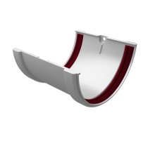 Соединитель желобов ПВХ Grand Line Белый (RAL 9003)